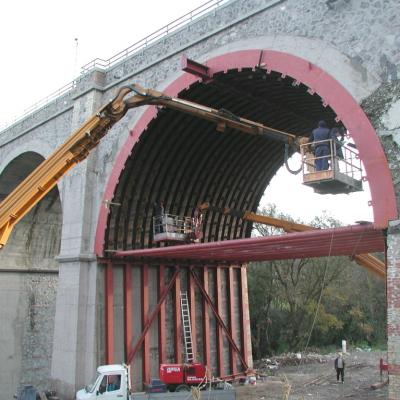 Consolidamento ponte ferroviario Roma-Napoli