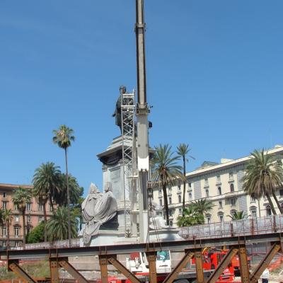 Strutture di sostegno del monumento “Camillo Benso Conte di Cavour”